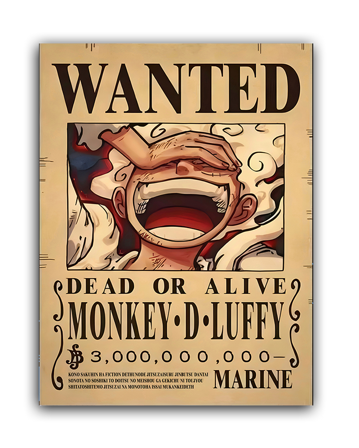 WANTED MONKEY - LED Bilder Folie