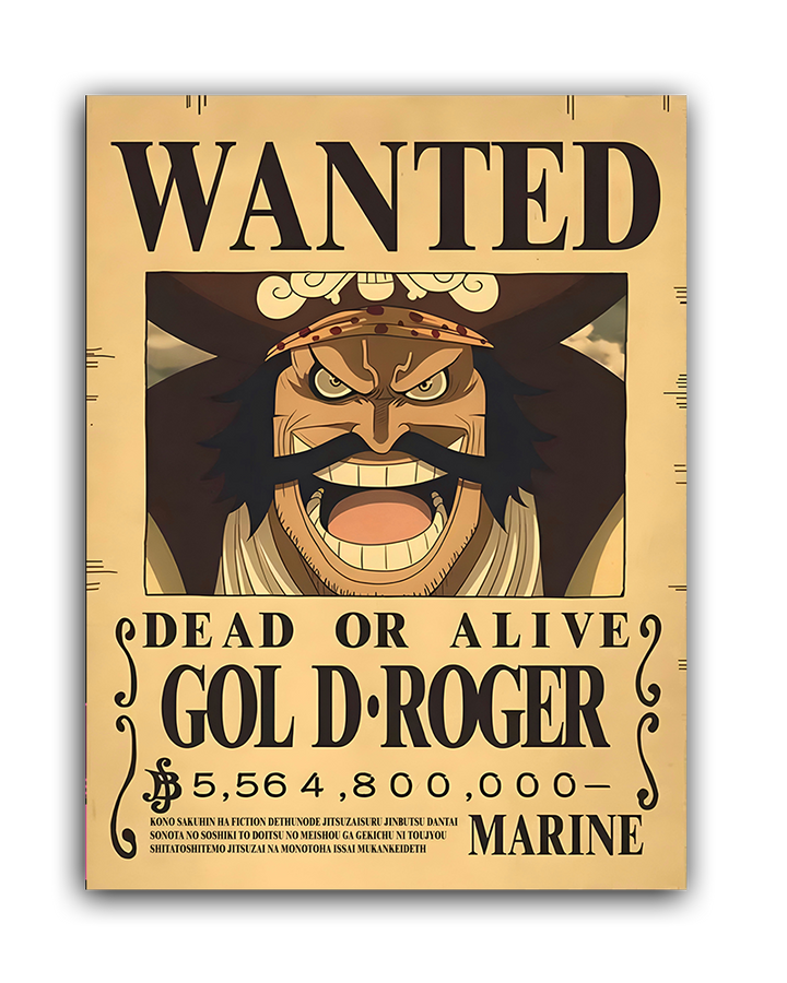 WANTED ROGER - LED Bilder Folie