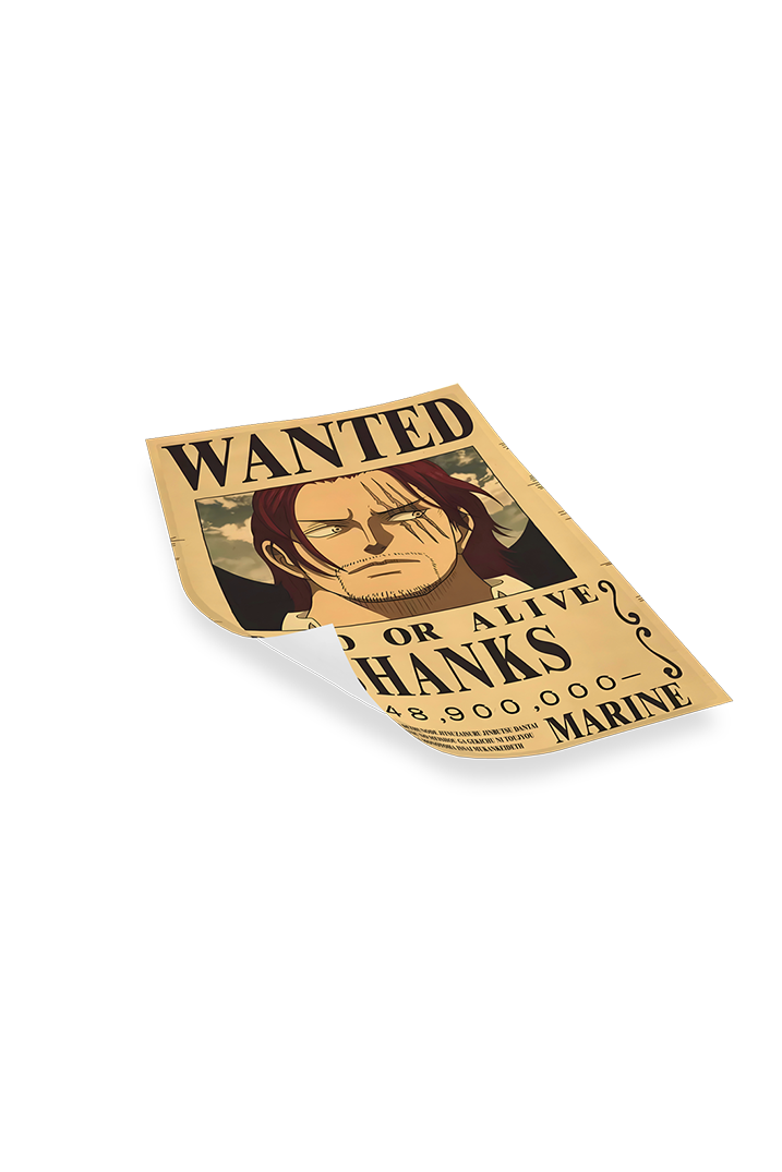 WANTED SHANKS - LED Bilder Folie