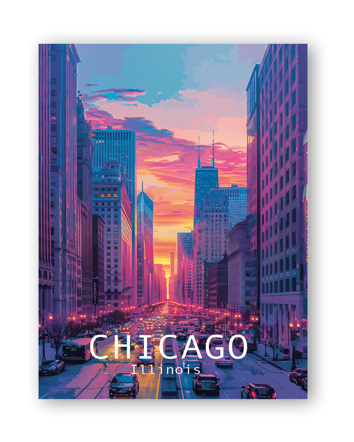 CHICAGO - LED Bilder Folie