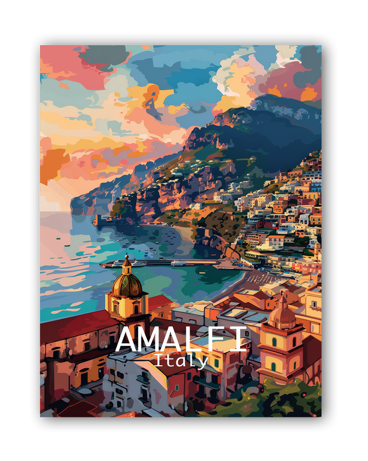 AMALFI COAST - LED Bilder Folie